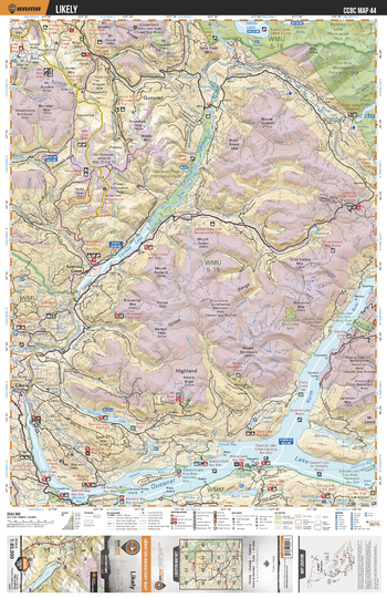 CCBC44 Likely - Cariboo Chilcotin Coast BC Topo