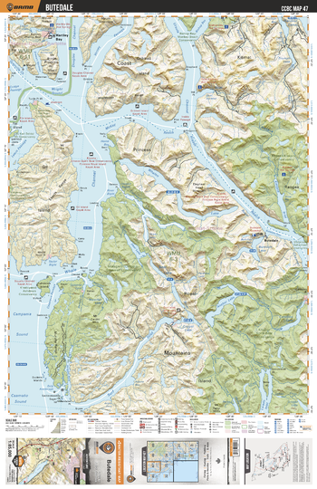 CCBC47 Butedale - Cariboo Chilcotin Coast BC Topo