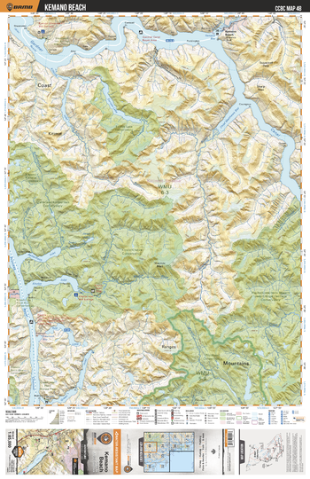 CCBC48 Kemano Beach - Cariboo Chilcotin Coast BC Topo