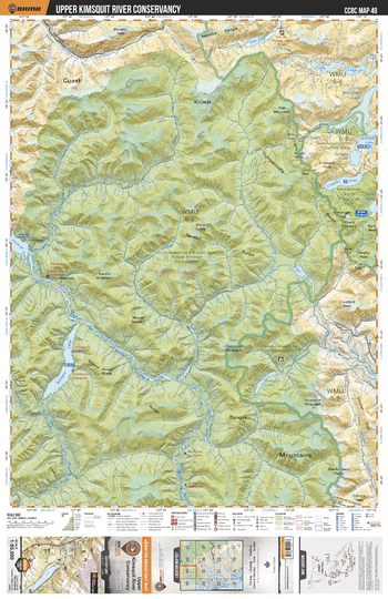 CCBC49 Upper Kimsquit River Conservancy - Cariboo Chilcotin Coast BC Topo