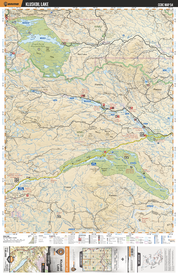 CCBC54 Kluskoil Lake - Cariboo Chilcotin Coast BC Topo