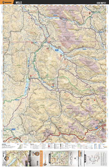 CCBC57 Wells - Cariboo Chilcotin Coast BC Topo