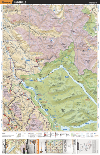 CCBC58 Barkerville - Cariboo Chilcotin Coast BC Topo