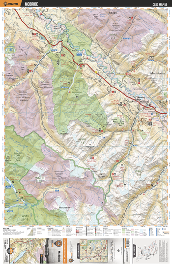 CCBC59 McBride - Cariboo Chilcotin Coast BC Topo