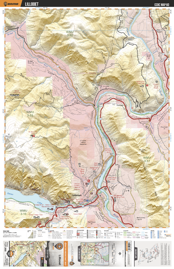 CCBC60 Lillooet - Cariboo Chilcotin Coast BC Topo