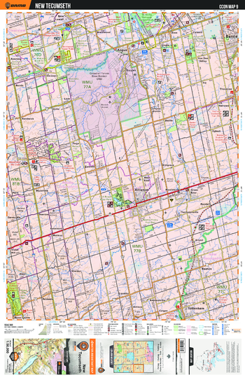 CCON09 New Tecumseth - Cottage Country Ontario Topo