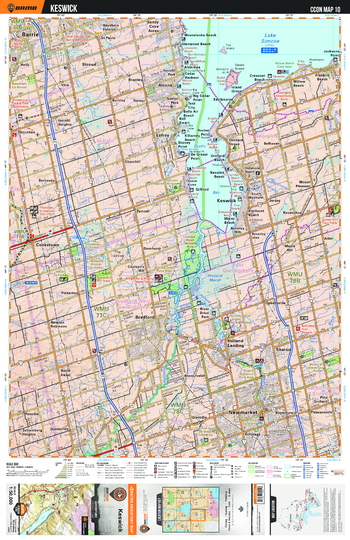 CCON10 Keswick - Cottage Country Ontario Topo