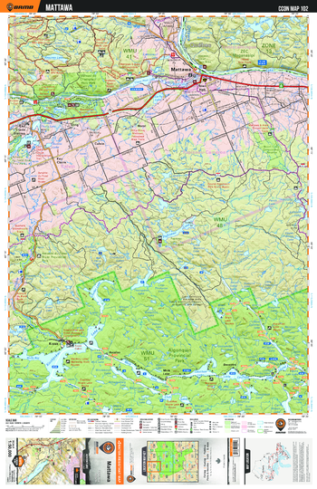 CCON102 Mattawa - Cottage Country Ontario Topo