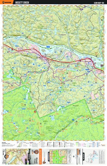 CCON104 Bissett Creek - Cottage Country Ontario Topo