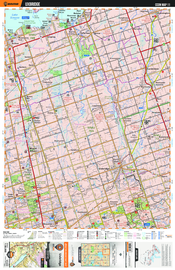 CCON11 Uxbridge - Cottage Country Ontario Topo
