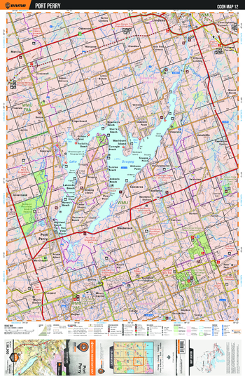 CCON12 Port Perry - Cottage Country Ontario Topo