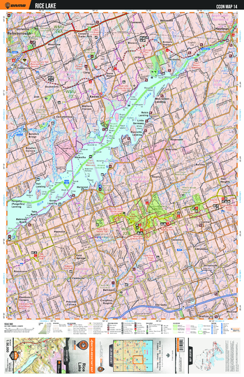 CCON14 Rice Lake - Cottage Country Ontario Topo
