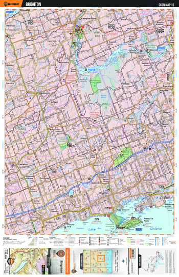 CCON15 Brighton - Cottage Country Ontario Topo