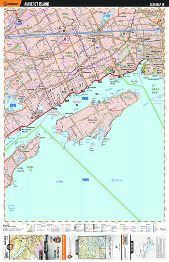 CCON18 Amherst Island - Cottage Country Ontario Topo