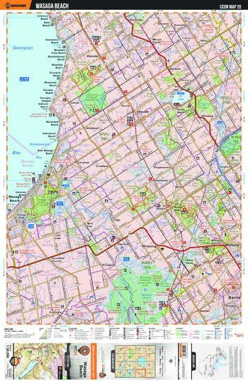 CCON20 Wasaga Beach - Cottage Country Ontario Topo