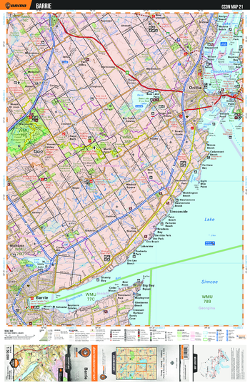 CCON21 Barrie - Cottage Country Ontario Topo