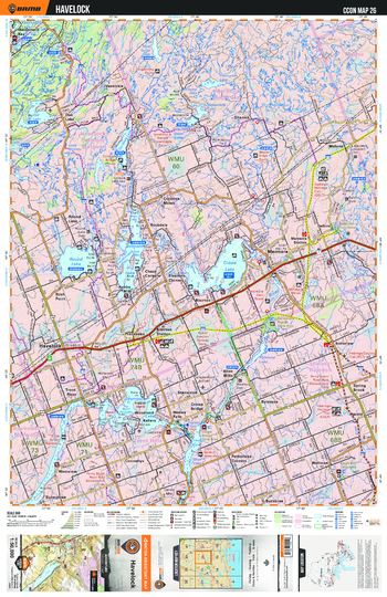 CCON26 Havelock - Cottage Country Ontario Topo