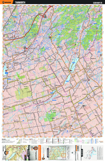 CCON28 Tamworth - Cottage Country Ontario Topo