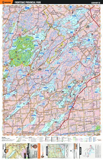 CCON30 Frontenac Provincial Park - Cottage Country Ontario Topo