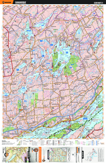 CCON31 Gananoque - Cottage Country Ontario Topo