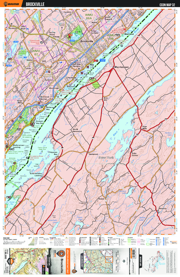 CCON32 Brockville - Cottage Country Ontario Topo