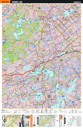 CCON43 Sharbot Lake - Cottage Country Ontario Topo