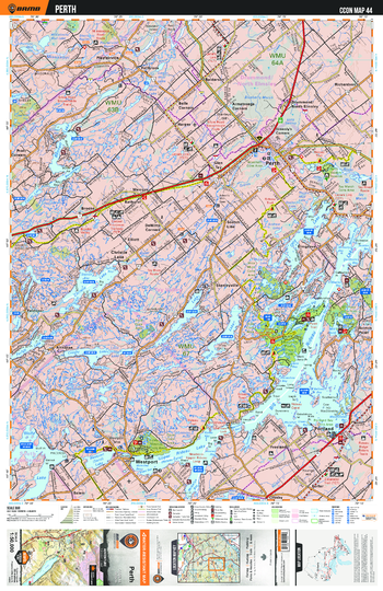 CCON44 Perth - Cottage Country Ontario Topo