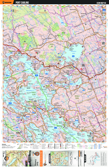 CCON50 Port Carling - Cottage Country Ontario Topo