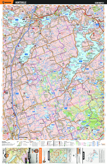CCON51 Huntsville - Cottage Country Ontario Topo