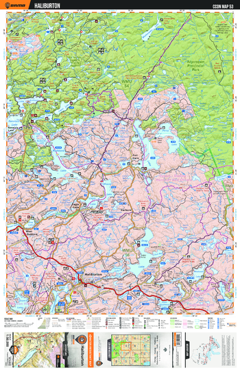 CCON53 Haliburton - Cottage Country Ontario Topo