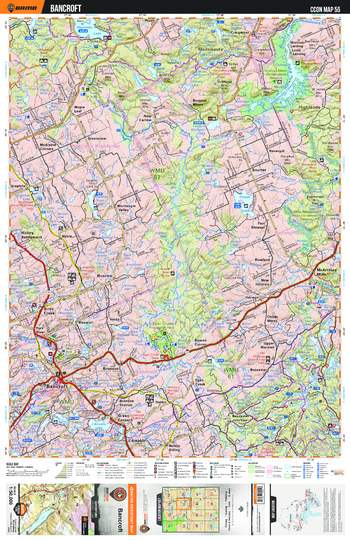 CCON55 Bancroft - Cottage Country Ontario Topo