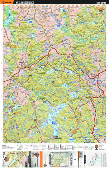 CCON56 Weslemkoon Lake - Cottage Country Ontario Topo