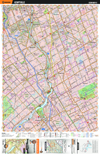 CCON61 Kemptville - Cottage Country Ontario Topo