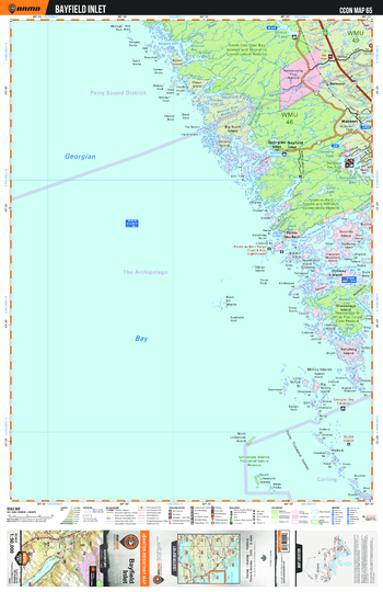 CCON65 Bayfield Inlet - Cottage Country Ontario Topo