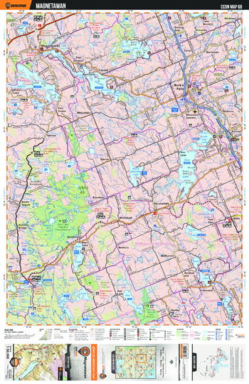 CCON68 Magnetawan - Cottage Country Ontario Topo