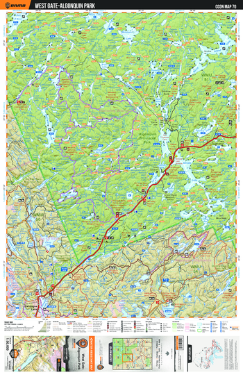 CCON70 West Gate – Algonquin Park - Cottage Country Ontario Topo