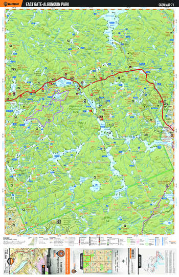 CCON71 East Gate – Algonquin Park - Cottage Country Ontario Topo