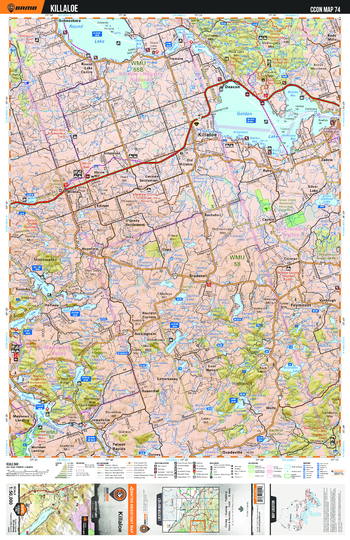 CCON74 Killaloe - Cottage Country Ontario Topo