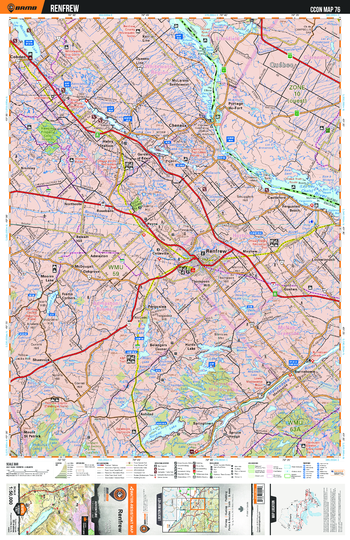 CCON76 Renfrew - Cottage Country Ontario Topo