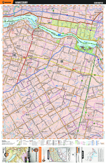CCON82 Hawkesbury - Cottage Country Ontario Topo