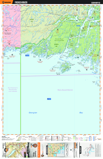 CCON83 French River - Cottage Country Ontario Topo