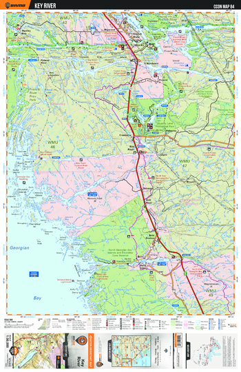 CCON84 Key River - Cottage Country Ontario Topo