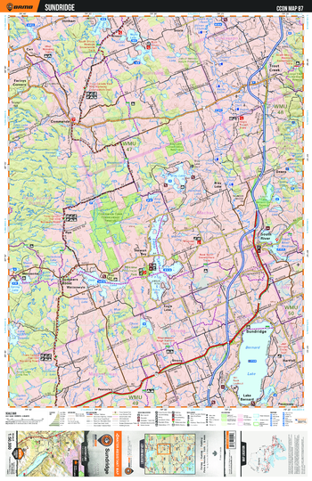 CCON87 Sundridge - Cottage Country Ontario Topo