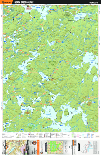CCON90 North Opeongo Lake - Cottage Country Ontario Topo