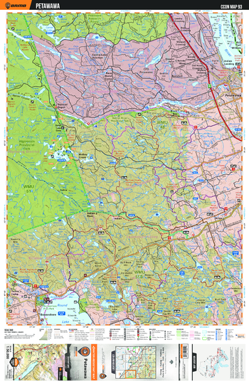 CCON93 Petawawa - Cottage Country Ontario Topo