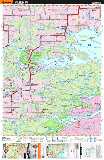 CCON98 Wolseley Bay - Cottage Country Ontario Topo