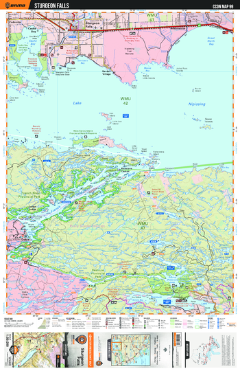 CCON99 Sturgeon Falls - Cottage Country Ontario Topo