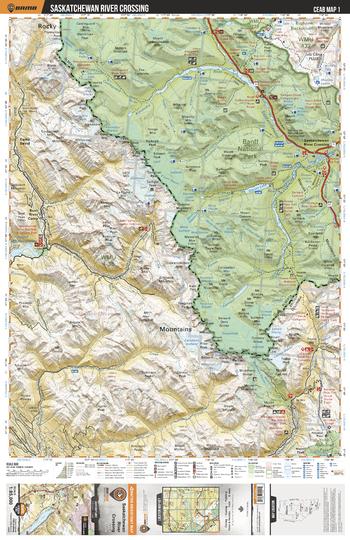 CEAB01 Saskatchewan River Crossing - Central Alberta Topo
