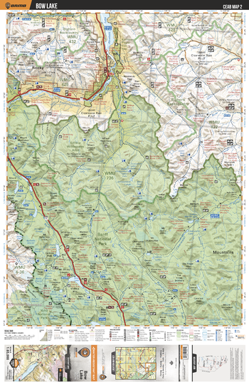 CEAB02 Bow Lake - Central Alberta Topo