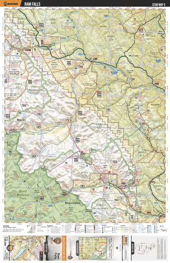 CEAB03 Ram Falls - Central Alberta Topo